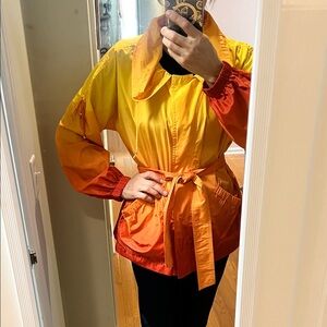 Stylish Yellow and Orange Women's Utility Jacket